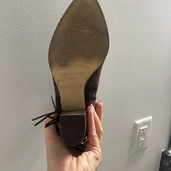 Marc Fisher Booties with Fringe Detail - Picture 5 of 8